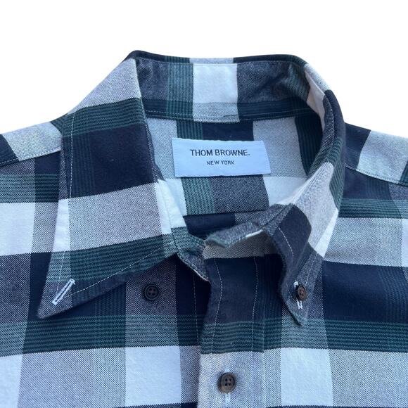 Thom Browne. New York Checkered Check Button-Up Men's Sz 2 - Picture 6 of 8